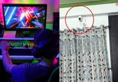 Father installs security camera in son’s room to stop gaming.
