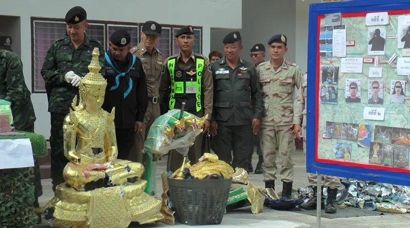 Big lot of drugs found stuffed in Buddha images